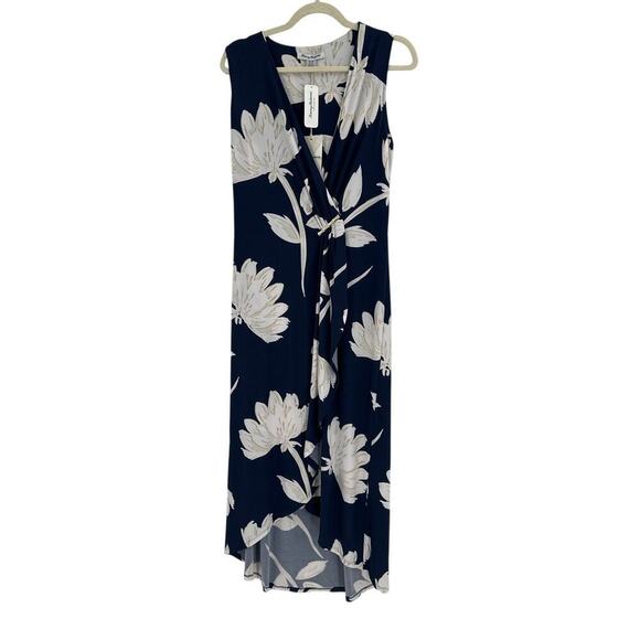 Tommy Bahama Women's Island Navy Flora Nights Midi Dress Size M - Picture 5 of 9